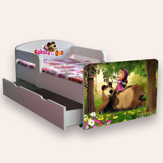 Pat copii Masha (Sakura) si Oso cu manere