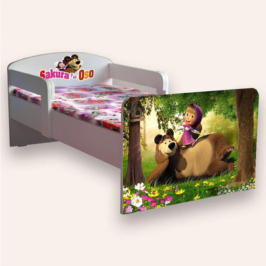 Pat copii Masha (Sakura) si Oso cu manere